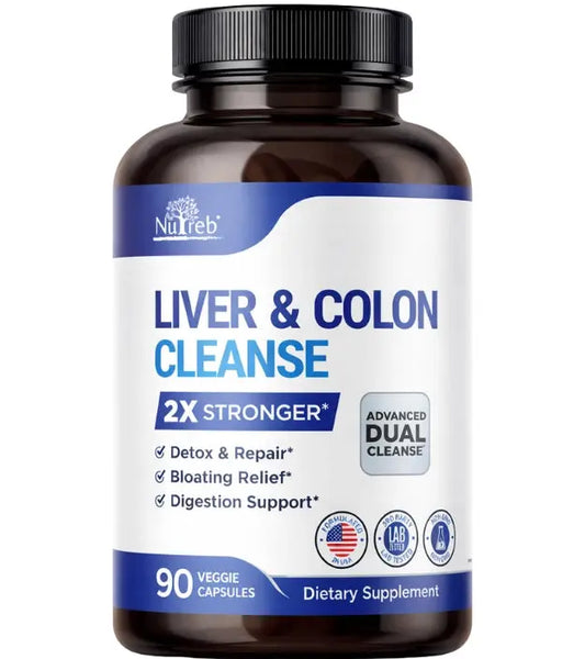 Nutreb Liver Cleanse & Colon Cleanse | Dual Detox Product vendor